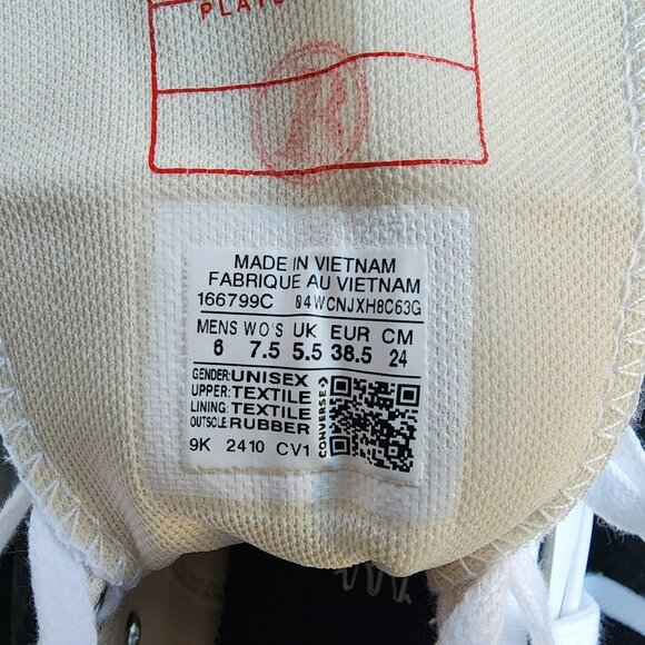 ⭐Converse Chuck Taylor Run Star Hike Hi 7.5 Women's Shoes Sneakers White 166799C - Picture 10 of 12